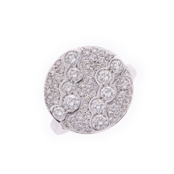 Others LUCA CARATI Diamond Earrings No. 12 Unisex K18WG Ring / Ring A Rank Used Ginzo