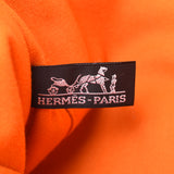 HERMES Hermes,Deauville MM 2003法国节日有限公司Orange Unisex Canvas Totobag A Rank使用银器