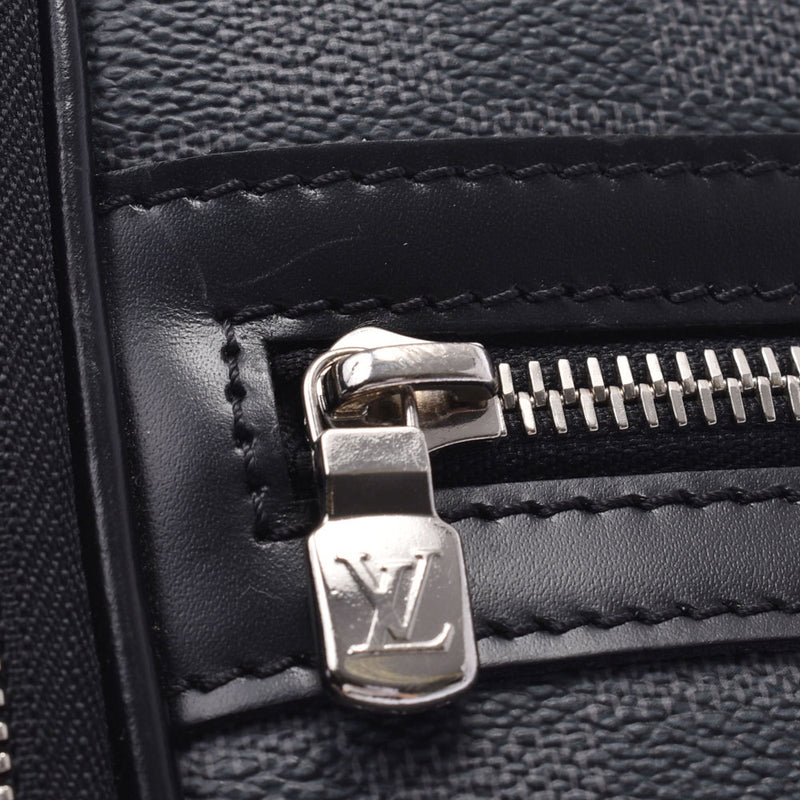 LOUIS VUITTON ルイヴィトンダミエグラフィットスティーブブリーフケース black N58030 メンズダミエグラフィットキャンバスビジネスバッグ A rank used silver storehouse
