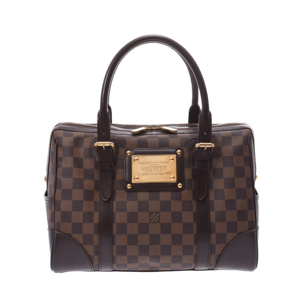 LOUIS VUITTON ルイヴィトン ダミエ バークレー ブラウン N52000 ユニセックス ダミエキャンバス ハンドバッグ Aランク 中古 銀蔵