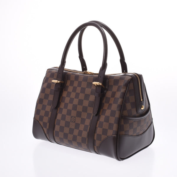 LOUIS VUITTON ルイヴィトン ダミエ バークレー ブラウン N52000 ユニセックス ダミエキャンバス ハンドバッグ Aランク 中古 銀蔵