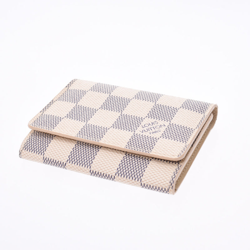 LOUIS VUITTON Damier Azur Amberop Cartes de Visit Card Case N61746