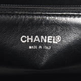 CHANEL Reprint Tote Black Silver Hardware Ladies Caviar Skin Tote Bag A Rank Used Ginzo