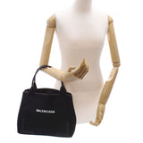 Balenciaga Balenciaga Navy Hippo black Unisex Canvas / Leather Handbag NEW