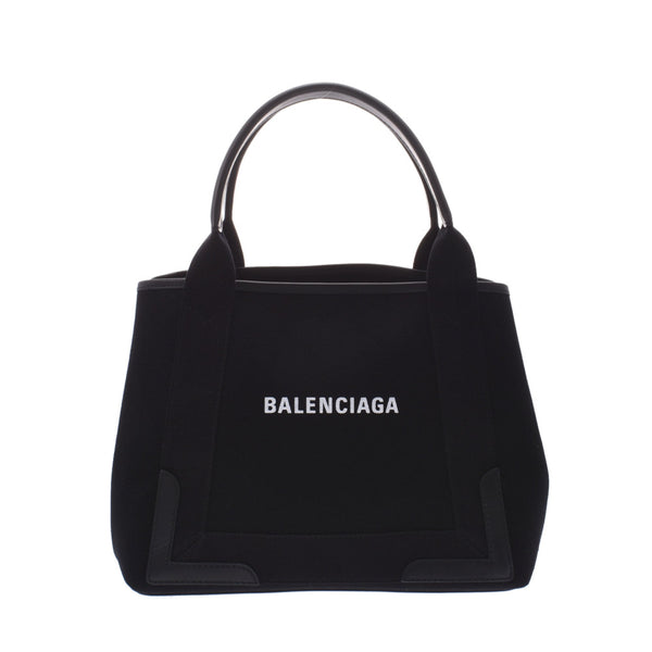 Balenciaga Balenciaga Navy Hippo black Unisex Canvas / Leather Handbag NEW