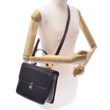 Gucci Vintage Vintage 2WAY bag black gold hardware Unisex calf handbag