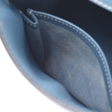 HERMES Hermes Kelly 28 Outer stitch 2WAY bag Blue Gene Silver metal fittings □ J engraved (around 2006) Ladies Vaux Epson handbag AB rank used Ginzo
