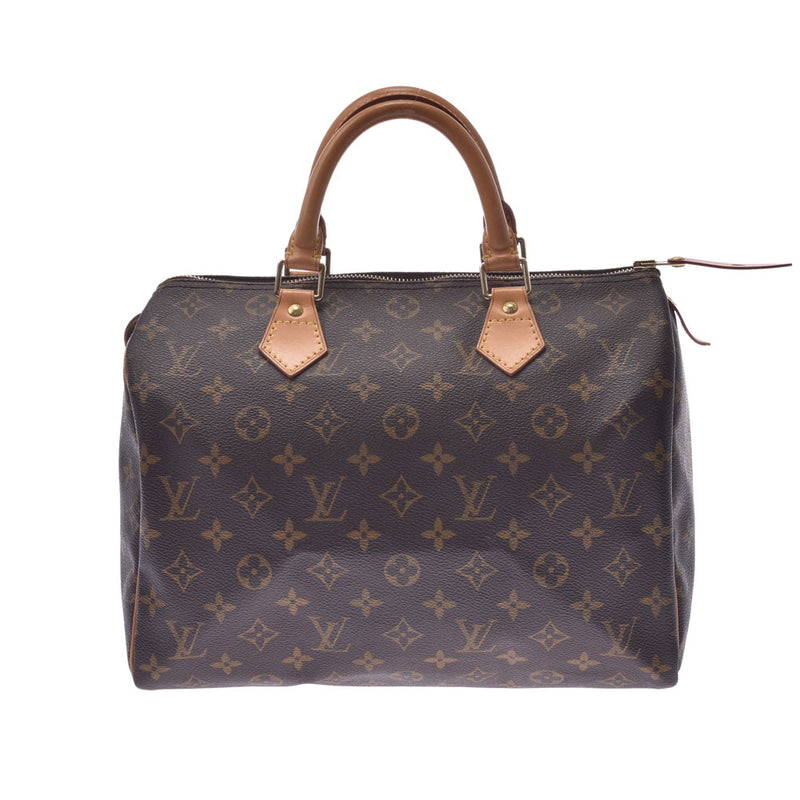 Louis Vuitton Monogram speedy 30 brown M41526 Unisex Monogram canvas handbag B