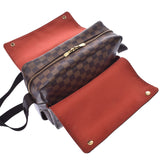 LOUIS VUITTON Louis Vuitton Damier Naviglio Brown N45255 Unisex Damier Canvas Shoulder Bag B Rank Used Ginzo