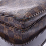 LOUIS VUITTON Louis Vuitton Damier Naviglio Brown N45255 Unisex Damier Canvas Shoulder Bag B Rank Used Ginzo