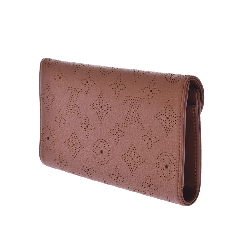 Three LOUIS VUITTON ルイヴィトンモノグラムマヒナポルトフォイユアメリア tea M95996 Lady's leather fold wallet A rank used silver storehouse