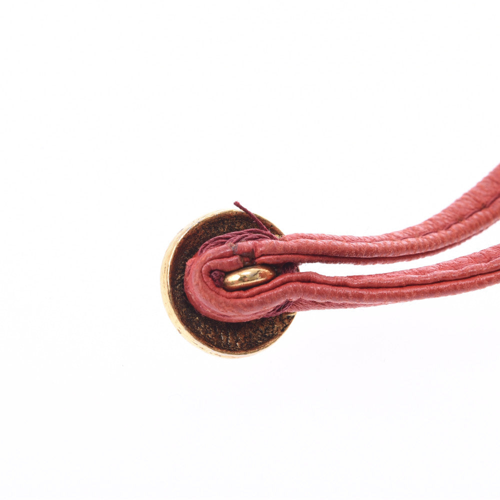 シャネルミニ巾着チェーンショルダーバッグ 14143 赤 ゴールド