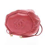 CHANEL Chanel Matrasse Mini Drawstring Chain Shoulder Bag Red Gold Hardware Ladies Lambskin Shoulder Bag B Rank Used Ginzo