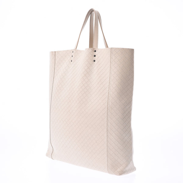 BOTTEGAVENETA Bottega Veneta intrecchio象牙b01507919e中性小牛手提包b等级使用银股票