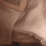 MCM M.C.M Backpack Studs Beige Unisex Calf Ruck Daypack B Rank Used Ginzo