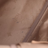 MCM em缝背包镶嵌米色中性小牛袖口背包B级二手银