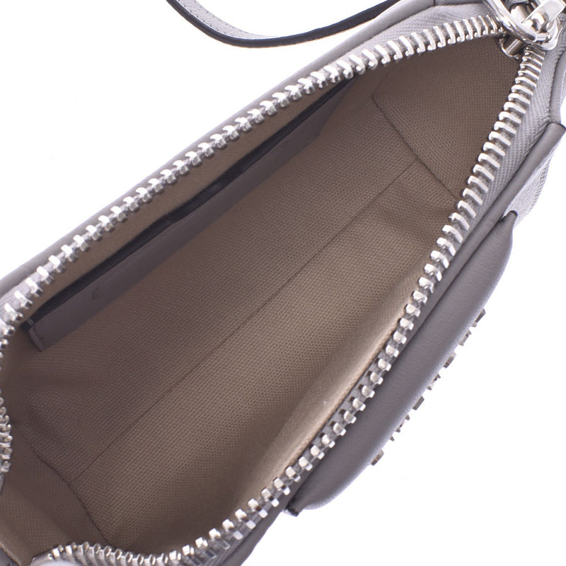 GIVENCHY Givenchy Antigona Nano grey silver bracket ladies scarf shoulder bag Shindo used silver