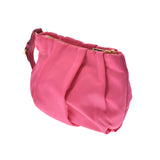 PRADA Prada Ribbon Motif Pink Gold Metal Fittings 1N1422 Ladies Nylon / Leather Pouch AB Rank Used Ginzo