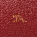 HERMES Market GM Rougebiff Gold Fittings B Engraved (c. 1998) Ladies Trion Clemens Shoulder Bag B Rank Used Ginzo