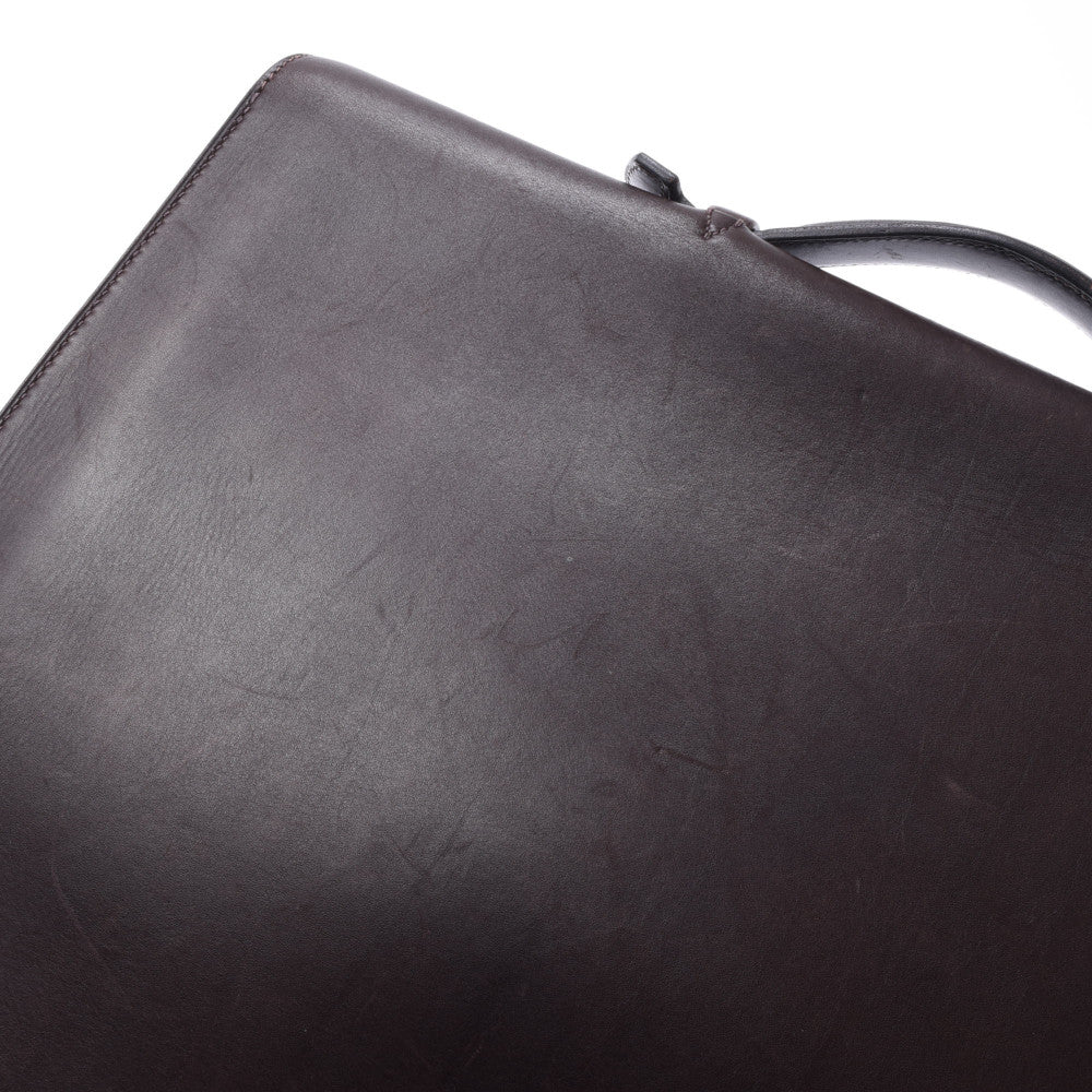 エルメスサックアデペッシュ41 ブリーフケース ダークブラウン系