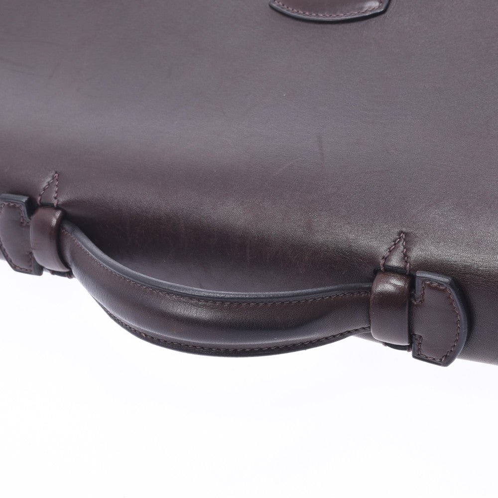 エルメスサックアデペッシュ41 ブリーフケース ダークブラウン系