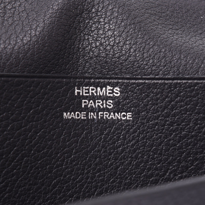 HERMES エルメス MC2 フレミング ダークグレー □N刻印(2010年頃) ユニセックス エヴァーグレイン 札入れ ABランク 中古 銀蔵