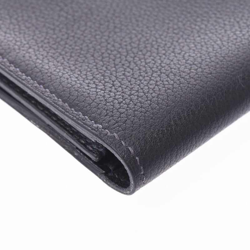 HERMES エルメス MC2 フレミング ダークグレー □N刻印(2010年頃) ユニセックス エヴァーグレイン 札入れ ABランク 中古 銀蔵