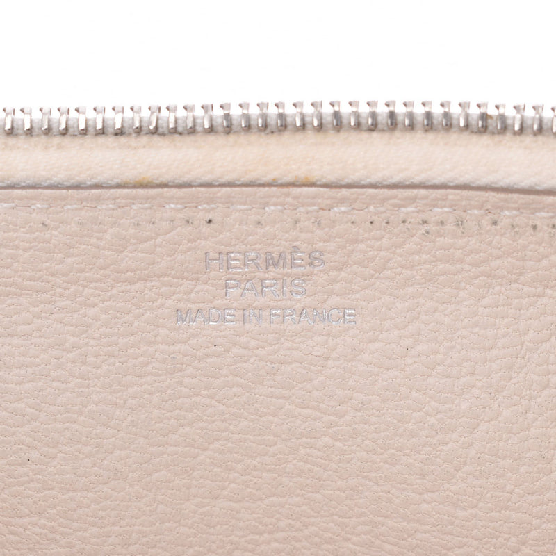 HERMES Hermes, Azap Long Cres, Silver Gold Inscription X (about 2016) Unisex Togo, long purse B-rank, used silver warehouse