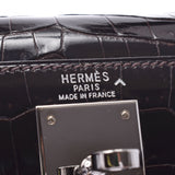 HERMES エルメス ケリー 28 外縫い 茶 シルバー金具 □H刻印(2004年頃) レディース ポロサス 2WAYバッグ Aランク 中古 銀蔵
