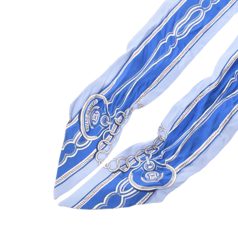 HERMES エルメスツイリー blue Lady's silk scarf B rank used silver storehouse