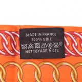 HERMES Hermes Twilly Orange Ladies Silk Scarf B Rank Used Ginzo