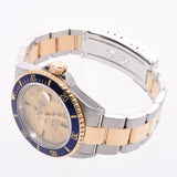 ROLEX Lorex Submarina 16613SG Men' s YG/SS wristwatch, automatic winding champagne, "A rank used silver,"
