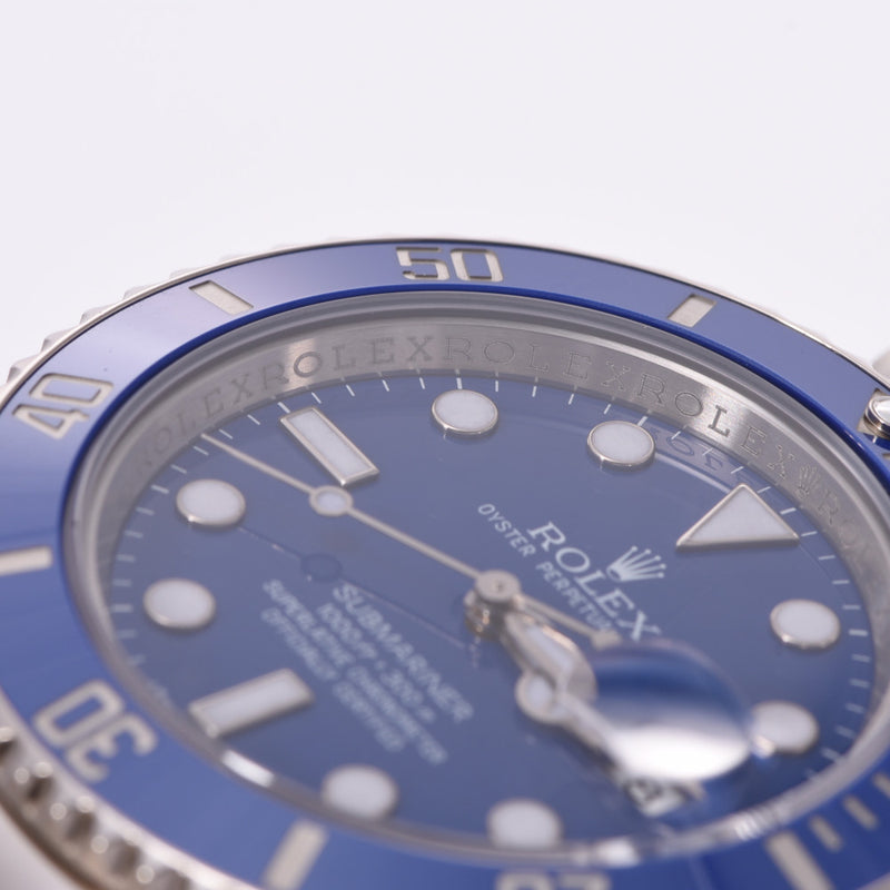 ROLEX Lorex Submarina production end model 116619LB Men' s WG watch, automatic winding, blue, blue, A-rank, used silver,