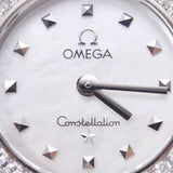 OMEGA オメガ コンステレーション ベゼルダイヤ 1465.71 レディース SS 腕時計 クオーツ シェル文字盤 Aランク 中古 銀蔵