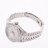 劳力士Datejust 10P Diamond Bezel Diamond 79136G Ladies PT Watch Automatic Silver Dial A Rank Used Ginzo