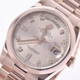 ROLEX ロレックス デイデイト  118205 メンズ PG 腕時計 自動巻き ピンク文字盤 Aランク 中古 銀蔵