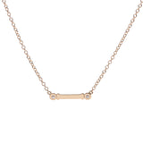 TIFFANY & Co. Tiffany Fleur de Lys Stem Necklace Ladies K18WG / Diamond Necklace A Rank Used Ginzo