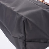 Logchump Longchamp print top handle bag Gree / tea gold hardware l1621089300 ladies nylon / Leather Handbag