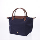 【母の日 ロンシャン】Longchamp ロンシャン ル プリアージュ トップハンドルバッグ S ネイビー/茶 L1621089556 レディース ハンドバッグ 新品 銀蔵