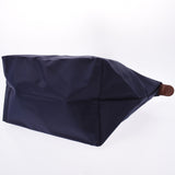 LONGCHAMP ロンシャン ル プリアージュ トップハンドルバッグ S ネイビー/茶 L1621089556 レディース ナイロン/レザー ハンドバッグ 新品 銀蔵