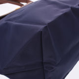 LONGCHAMP ロンシャン ル プリアージュ トップハンドルバッグ S ネイビー/茶 L1621089556 レディース ナイロン/レザー ハンドバッグ 新品 銀蔵