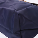 LONGCHAMP ロンシャン ル プリアージュ トップハンドルバッグ S ネイビー/茶 L1621089556 レディース ナイロン/レザー ハンドバッグ 新品 銀蔵