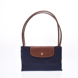 [Mother's Day SP set] Longchamp Longchamp Le Priage 2 Pieces Set [D] Navy Ladies Nylon / Leather Tote Bag New Ginzo