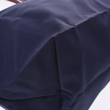 [Mother's Day SP Set] Longchamp Longchamp Longchampi Preamee 2-piece set [A] Navy Women's Nylon / Leather Tote Bag New Silgrin