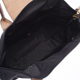 Longchamp Longchamp Le preage Long s black/brown gold fittings l2605089001 women's nylon/leather tote bag new silver
