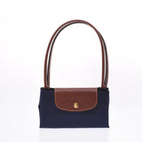 Longchamp long Champ long s Navy / tea gold hardware l2605089556 Womens nylon / Leather Tote Bag