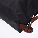 Longchamp Longchampi Preamee Backpack Black / Tea Gold Bracket L1699089001 Women's Nylon Leather Rucks Day Pack New Silgrin