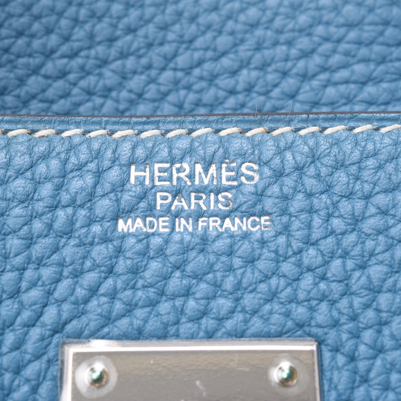 HERMES Hermmeberkin 30 Blue Geen Silver Gold Gold Gold Gold Gold Gold Gold Gold Gold Gold Gold Gold Gold Gold Gold Gold Gold-hand seal (circled in 2010) handbag AB AB AB LRank used in the Silver Clan.