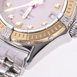 BREITLING Breitling Calistino 11P diamond D52345 men's SS watch quartz pink dial A rank used Ginzo