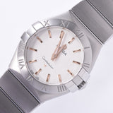 Omega Omega Constellation Brush 123.10.27.60.02.004女士的SS手表石英白色航班一排等级使用SILGRIN